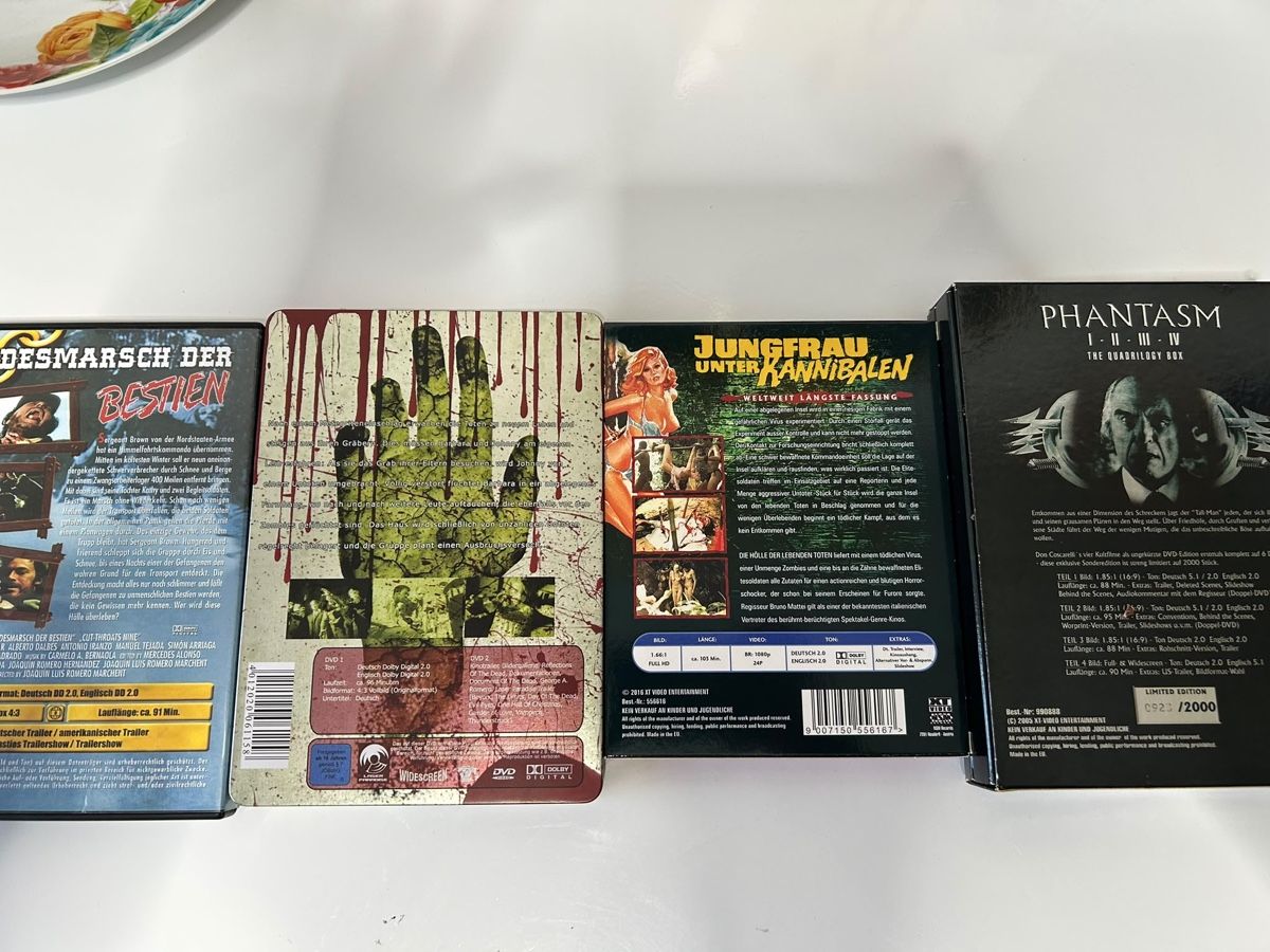 Alle DVDs: DVD Bundle Horrorfilme 4er Set neuwertig – Neu (gemäss Beschreibung) aus Frenkendorf von kokira 1