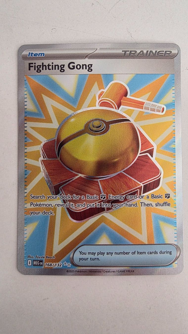 Pokémon Carte collezionabili: Fighting Gong - 168/132 - Mega Evolution - Full Art – Nuovo (secondo la descrizione) da Richterswil venduto da Goennjamin90