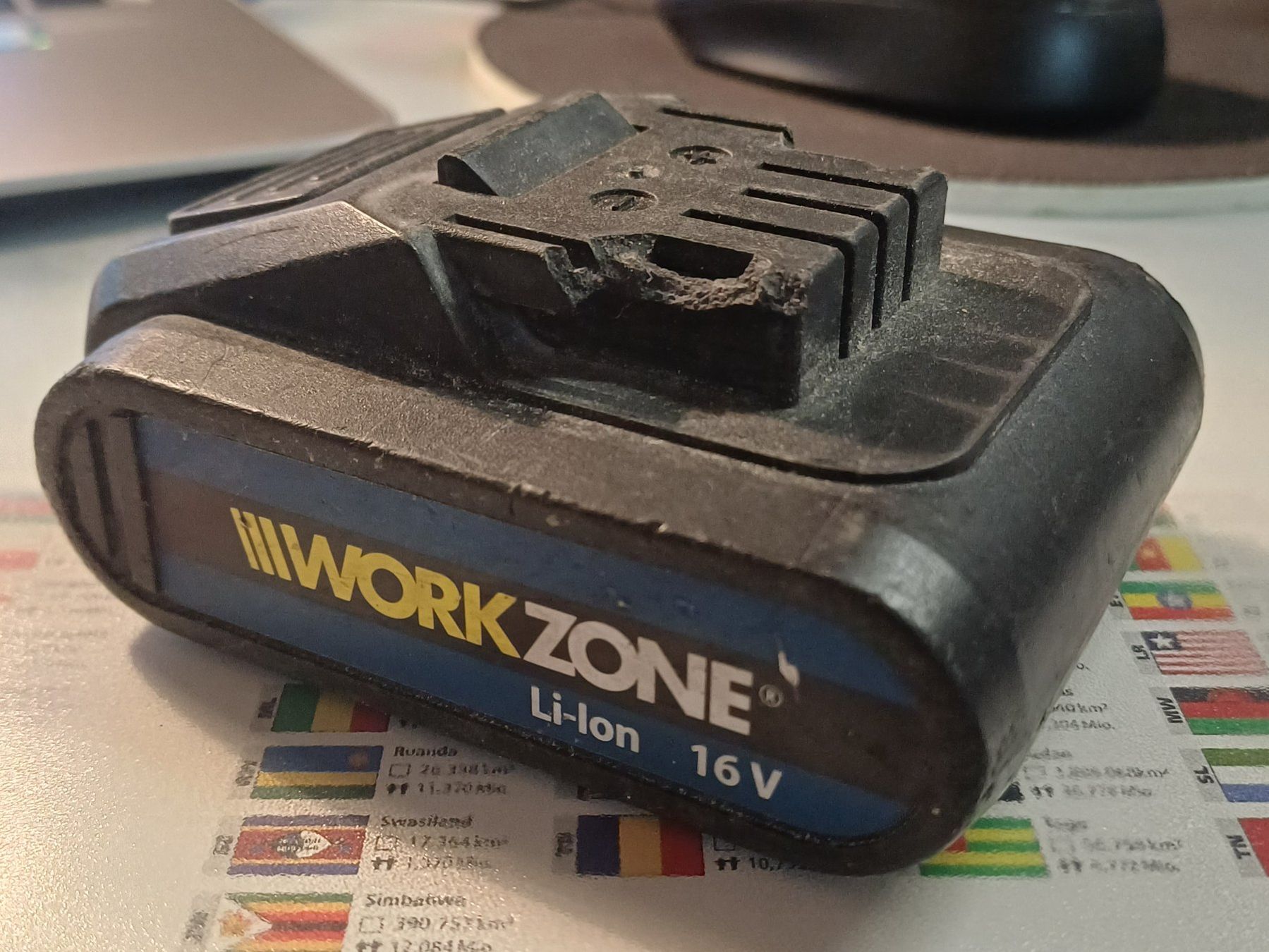 Accus & piles: Akku Workzone Li - Ion 16 V – D'occasion à Castiel par mc_technik_brocki