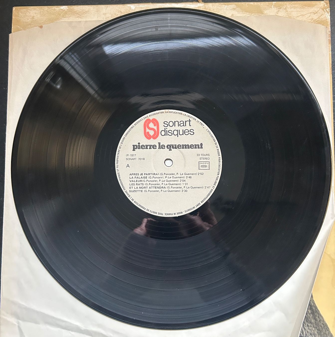 Schallplatten: LP Vinyl PIERRE LE QUEMENT mit Original Widmung – Gebraucht aus Brislach von gre_t5pb 4