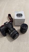 Canon EOS 60D mit 3 Objektiven und Akku.