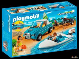 Playmobil Summer Fun Pickup mit Speedboot 71589