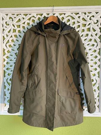 Jack Wolfskin Regen-Parka oliv Gr. M