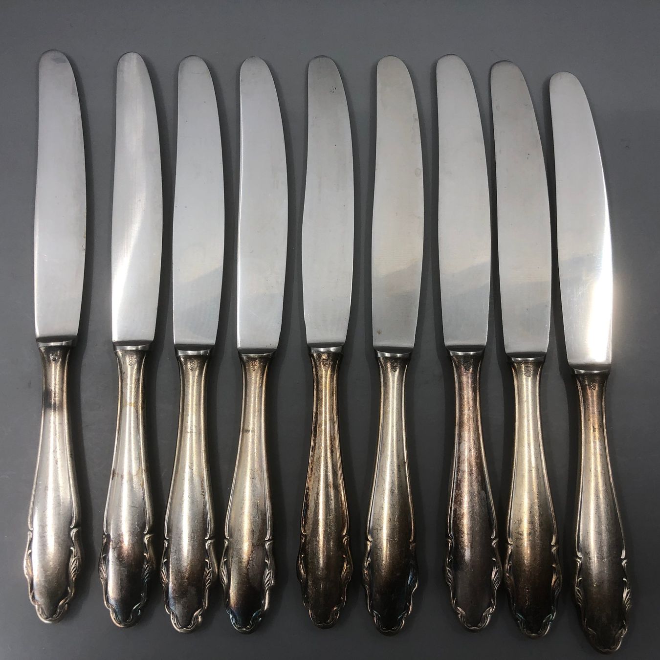 WMF Posate: 9 Dessertmesser versilbert WMF Modell 2200 – Usato da Basel venduto da Tiabeanie 6