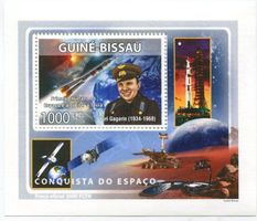 Block Raumfahrt. Juri Gagarin. Guinea-Bissau
