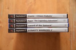 Giants + Rygar + Swrod of Samurai + Dynasty Warriors 2 (CIB)
