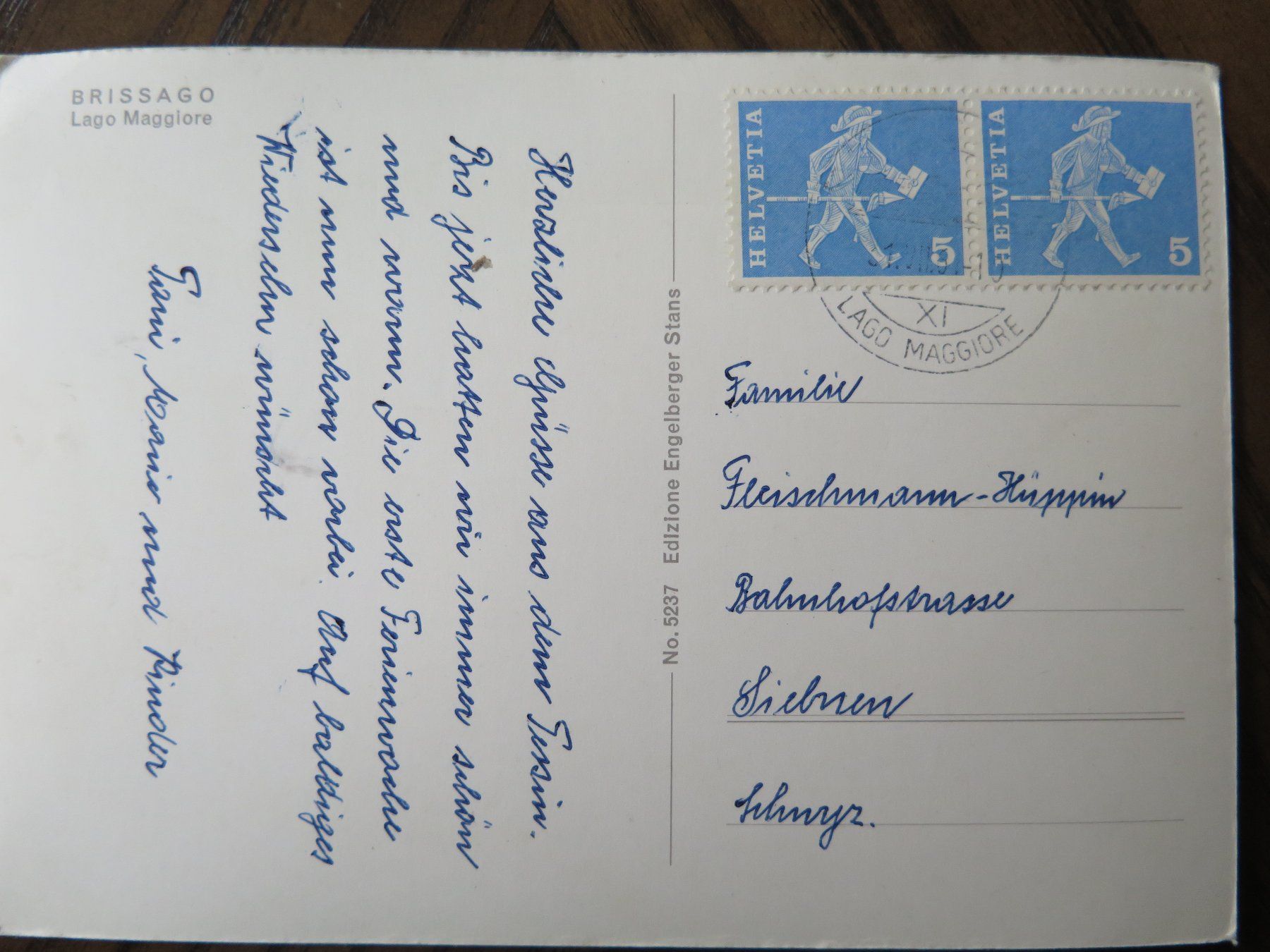 Ansichtskarten: BRISSAGO - DOGANA - ZOLLPOSTEN - OLDTIMER – Gebraucht aus Wittenbach von  2