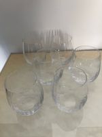 6 bicchieri di vetro