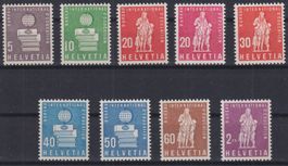 J75) Aemter BIE Satz 40 - 48, postfrisch, sehe Scan