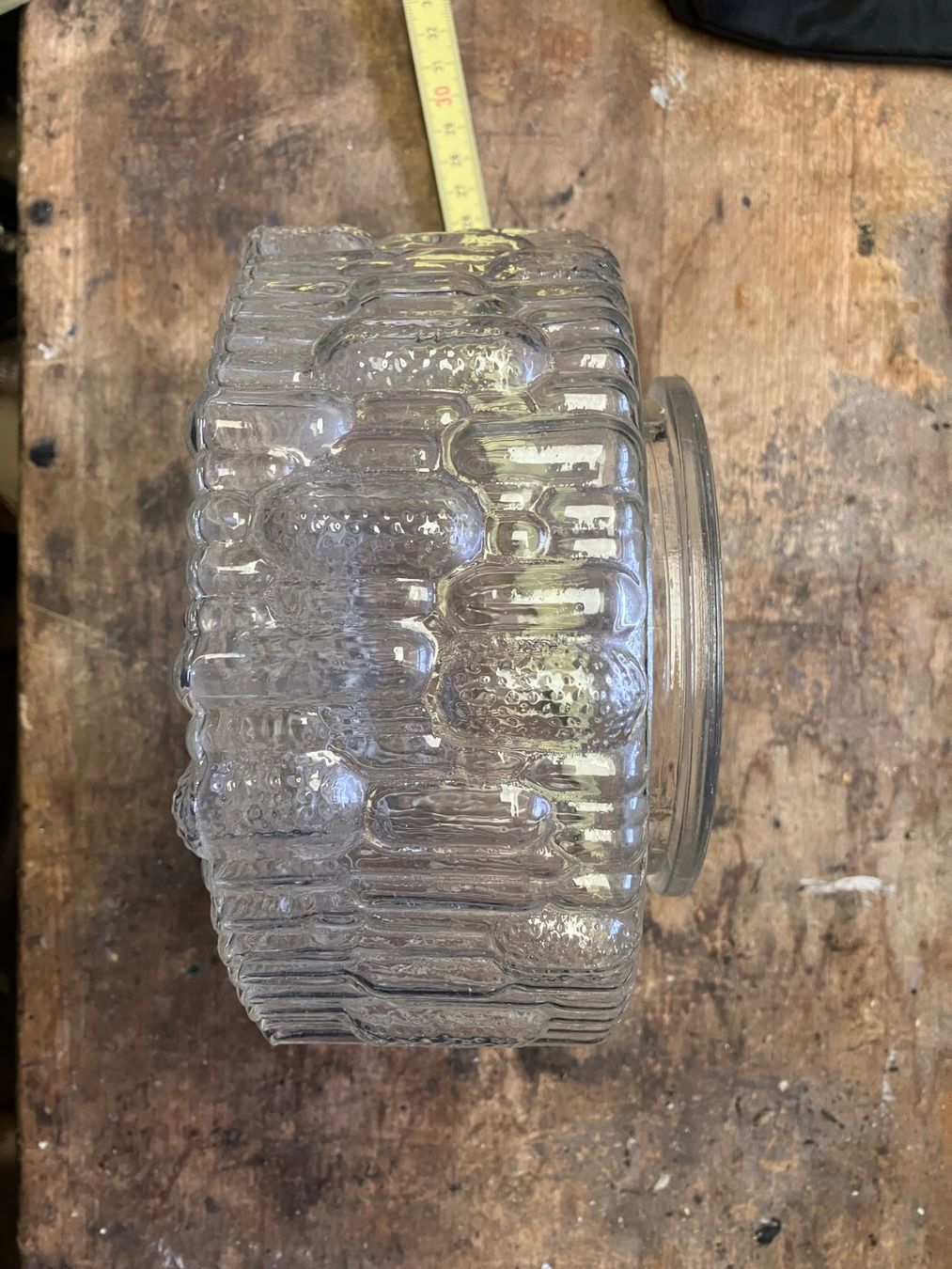 Lampadari & plafoniere: Retro Glaslampe rund – Usato da Obermumpf venduto da globiroger 1