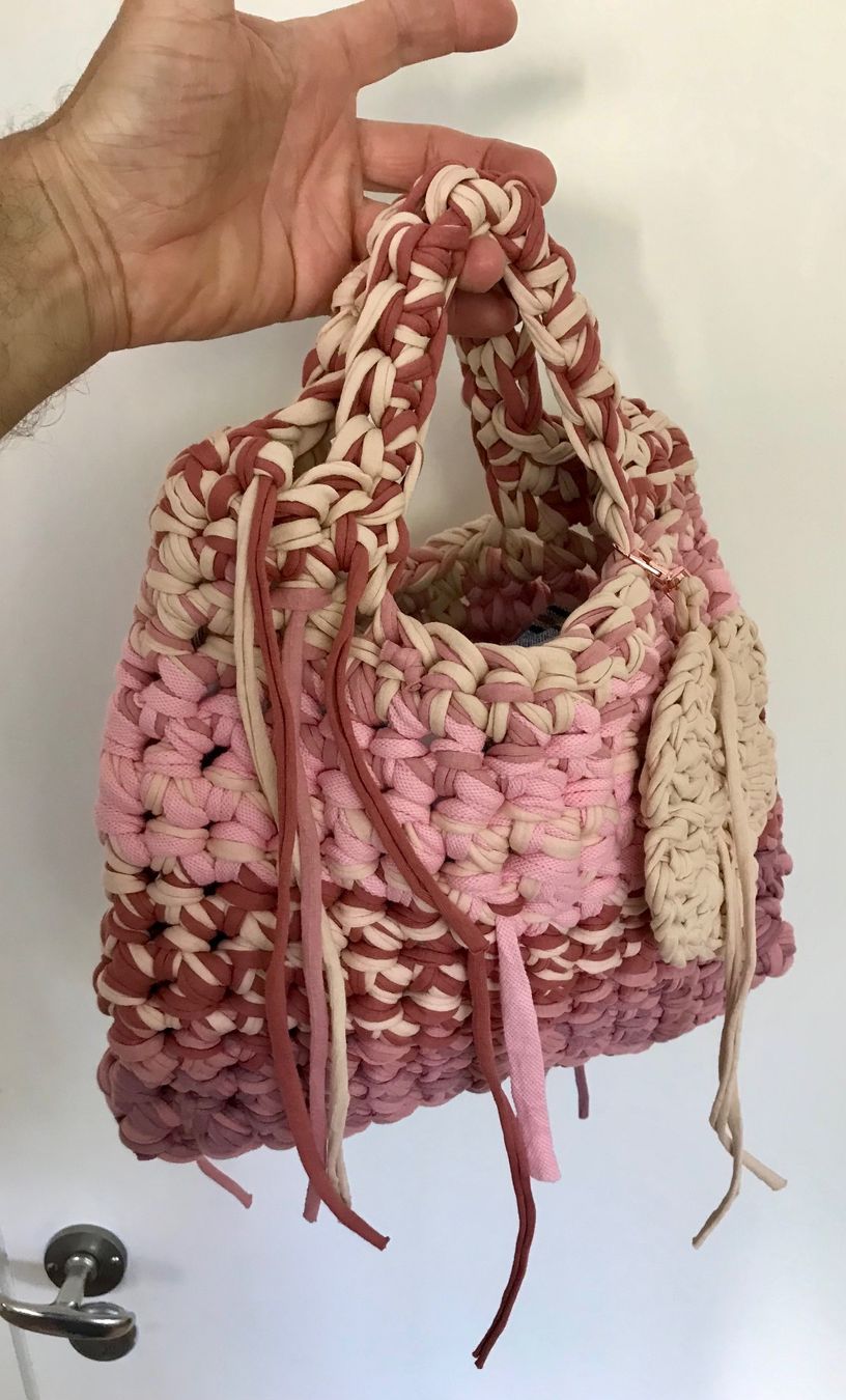 Borse & Zaini: Crochet Bag handmade – Nuovo (secondo la descrizione) da Basel venduto da nostanz 1