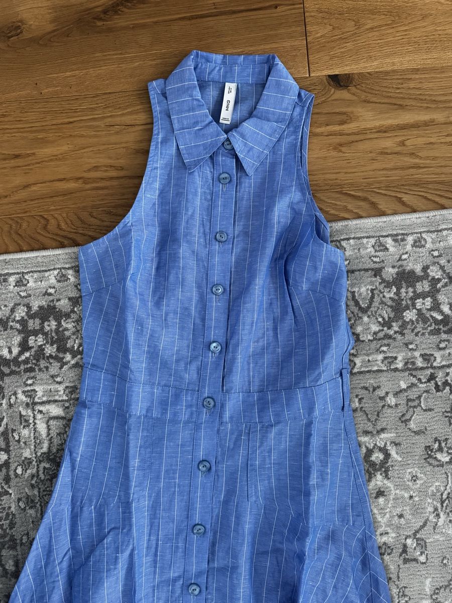 Mango Robes: Mango Leinen-Baumwolle Kleid – D'occasion à Schaan par kri_tsw8 1