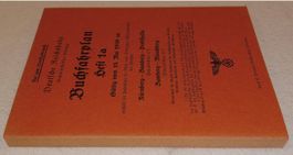 1939 DEUTSCHE REICHSBAHN BUCHFAHRPLAN 1A   --Nachdruck--