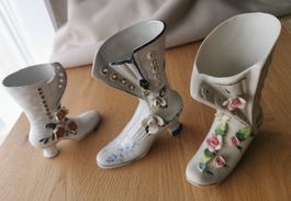 Vintage Keramik Stiefel Vase, Blumenvase, Top Zustand!