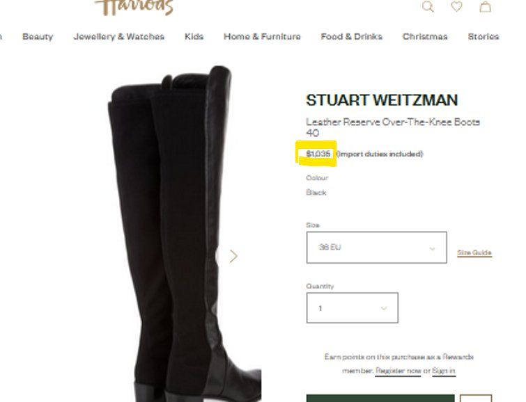 Scarpe da donna: Stuart Weitzman  Boots /  bottes .39.5 – Usato da Collonges venduto da Auganien 2