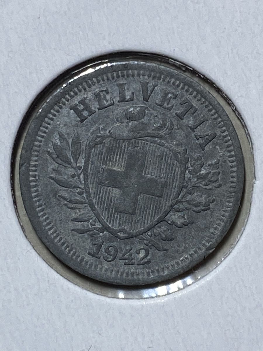 Tutti le monete: Suisse - 1 centime - 1942 – Usato da Payerne venduto da Mike1682 2
