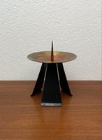 Mid century Tripod Kerzenständer Messing Stahl vintage