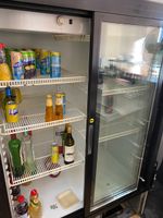 Réfrigérateur vitré professionnel portes coulissantes