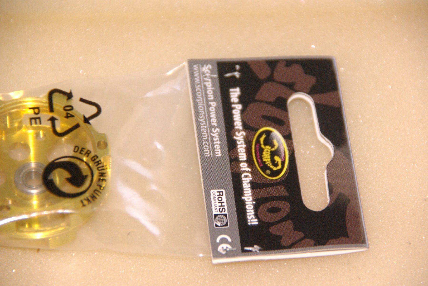 RC Modellbau: Scorpion RS-3420 Motor Abdeckung, gold – Neu und originalverpackt aus Herisau von Cevianer1844 4