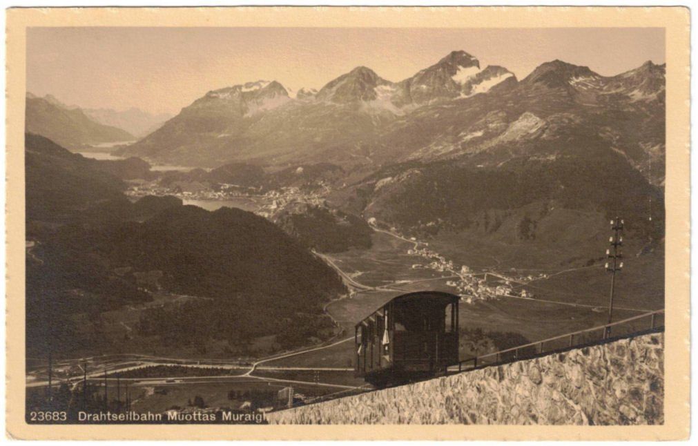Cartes postales: St. Moritz - Standseilbahn Muottas Muragl – D'occasion à Binningen par Mountainrider