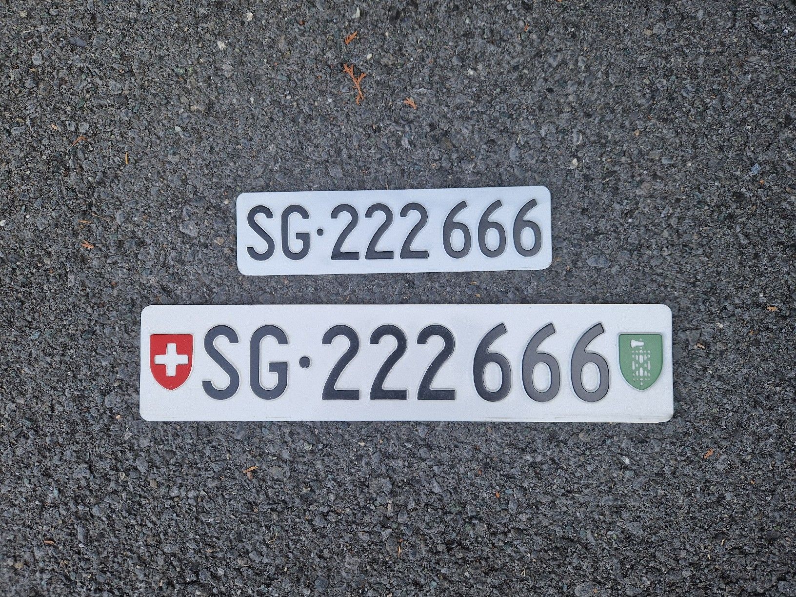 Insegne: Autonummer Kontrollschild SG – Usato da Flums venduto da 19KIMA81