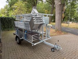 Treppenturm fahrgerüst Rollgerüst 8.2m + Anhänger NEU!!