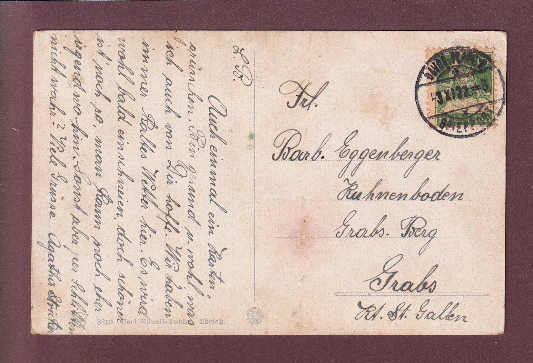 Cartes postales: DAVOS - Davosersee - 1922 – D'occasion à Pully par nicecards 1
