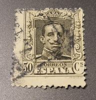 Spanien 1922 dezentriert briefmarke