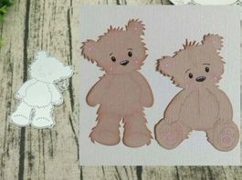 Stanzschablone Nr.619, Bär, Teddybär (Sizzix geeignet)