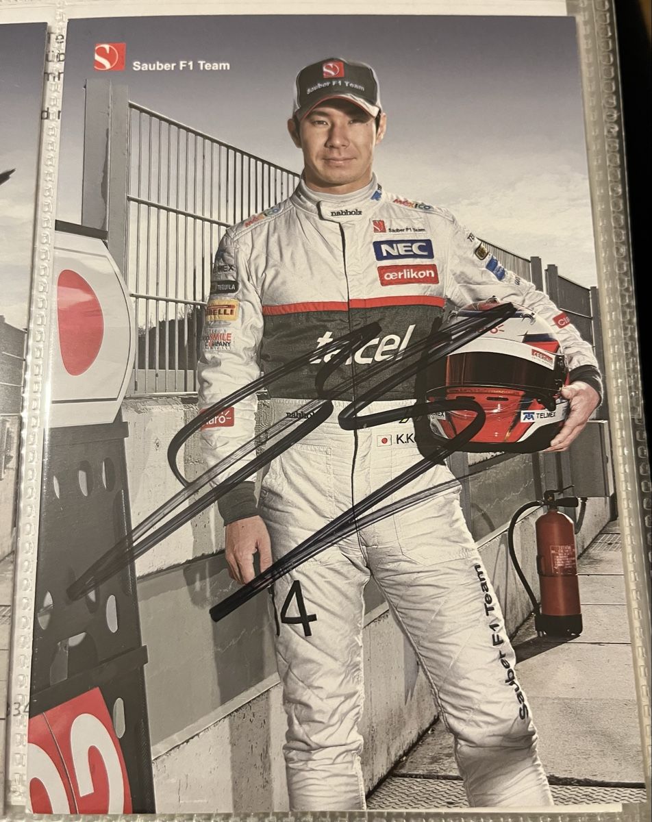 Autografi: Kamui Kobayashi Autogramm Sauber – Usato da Widnau venduto da Spetz
