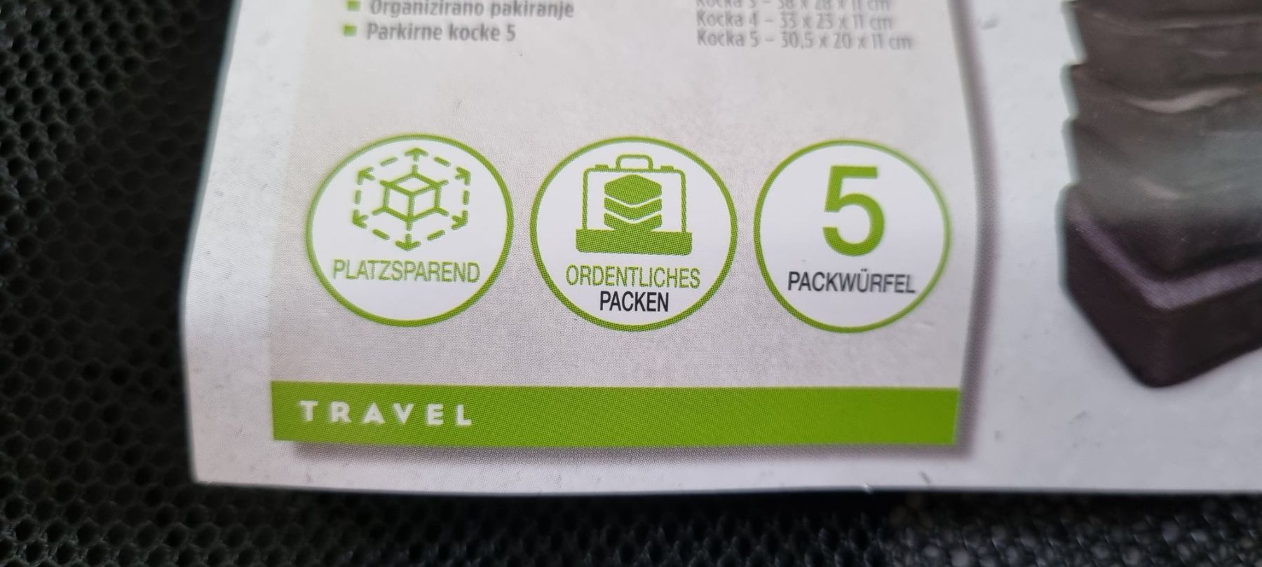 Borse: Packwuerfel 5er-Pack polyester neu – Nuovo (secondo la descrizione) da egliswil venduto da Maggy6 1