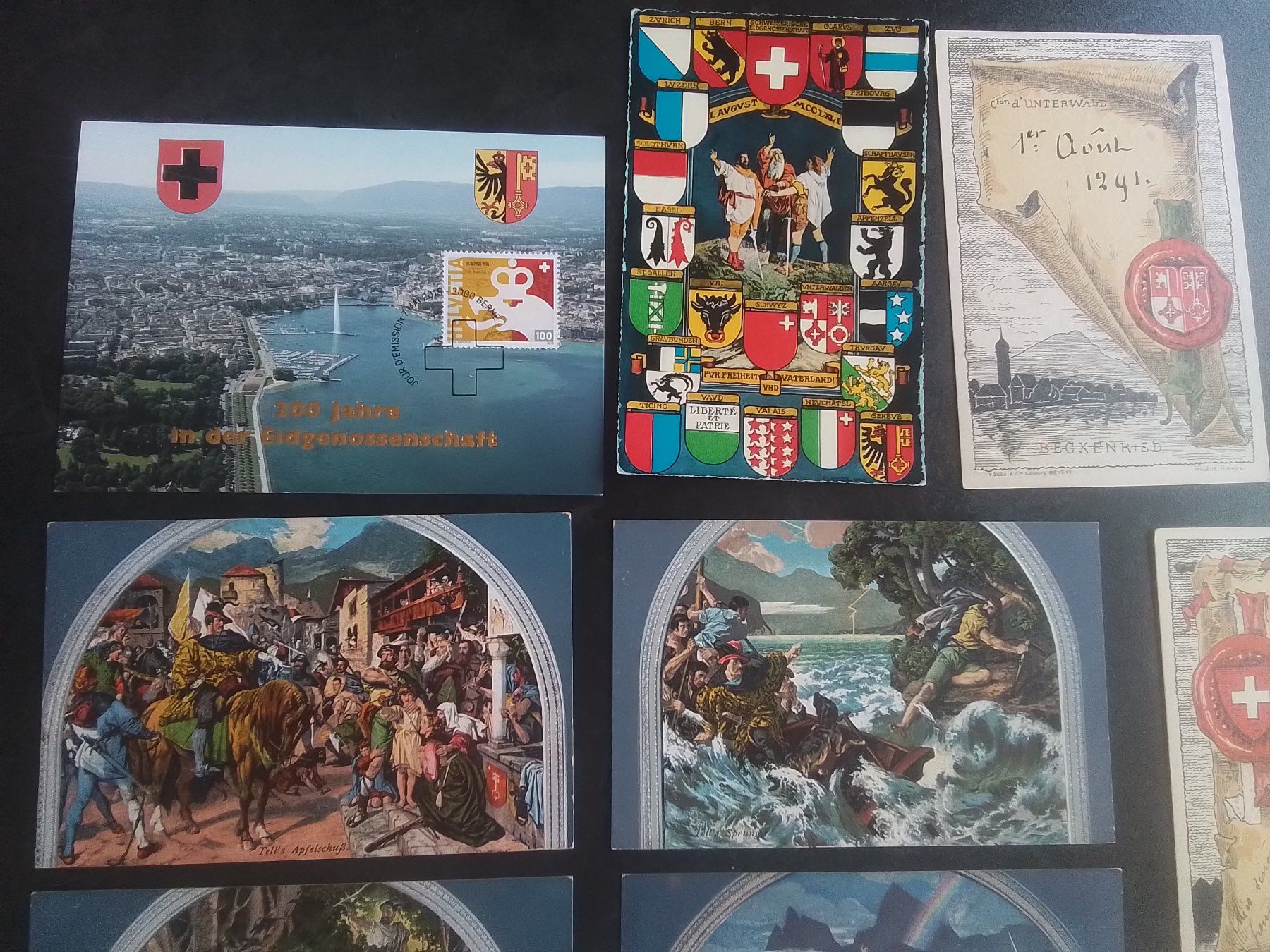 Tutti i francobolli: Lot Bundesfeierkarten Pro Patria – Usato da Reichenburg venduto da Pipo-67 1