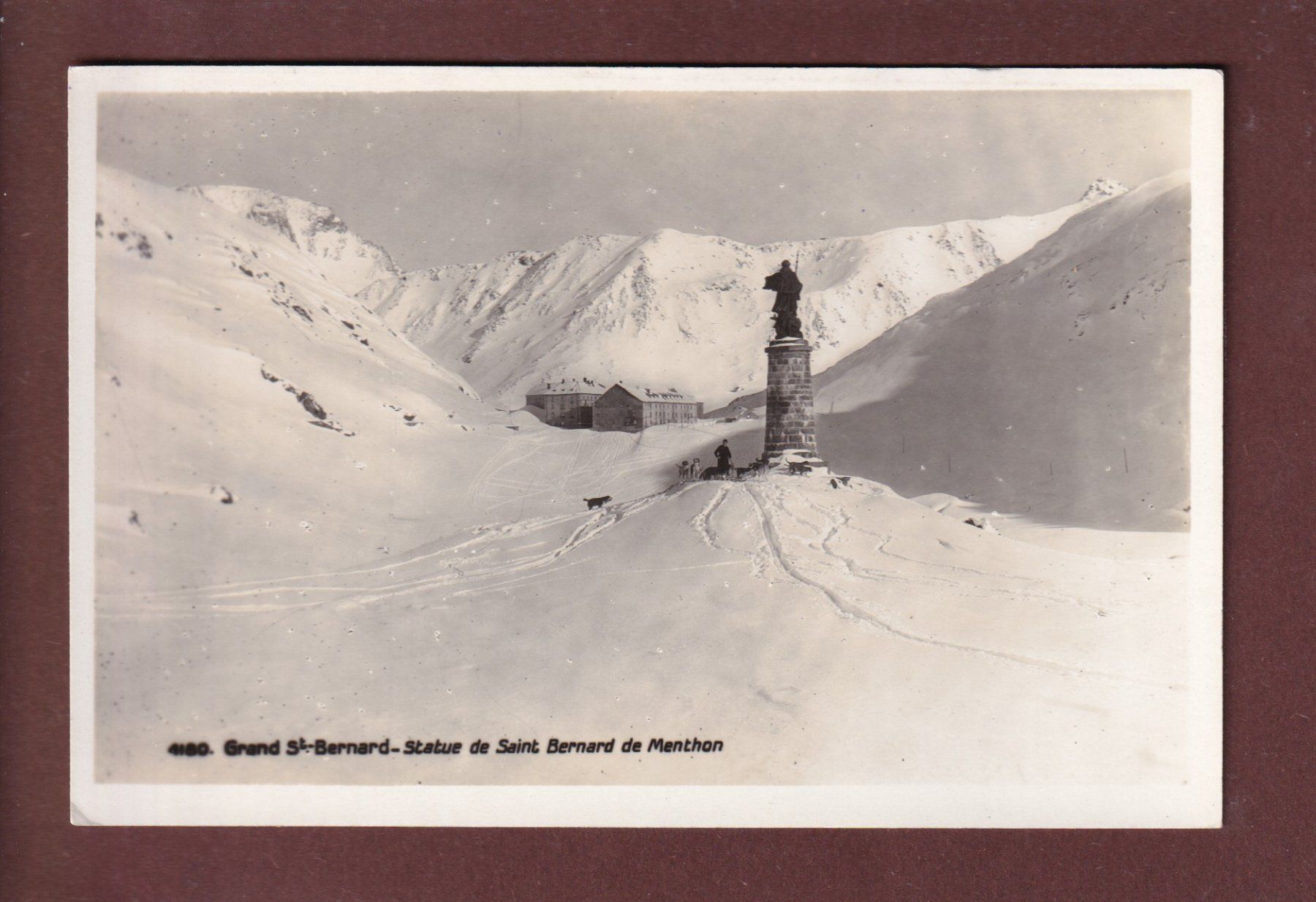 Cartes postales: GRAND-SAINT-BERNARD - Statue – D'occasion à Pully par nicecards