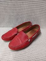 ECCO Leder Mokassins Sandalen Gr.39, rot