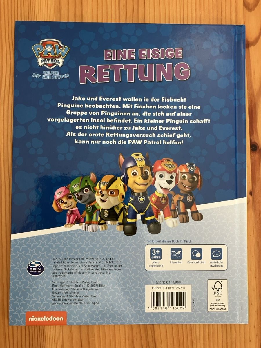 Libri: Buch: Paw Patrol - Eine eisige Rettung – Nuovo e nell'imballaggio originale da Goldau venduto da daytona82 1