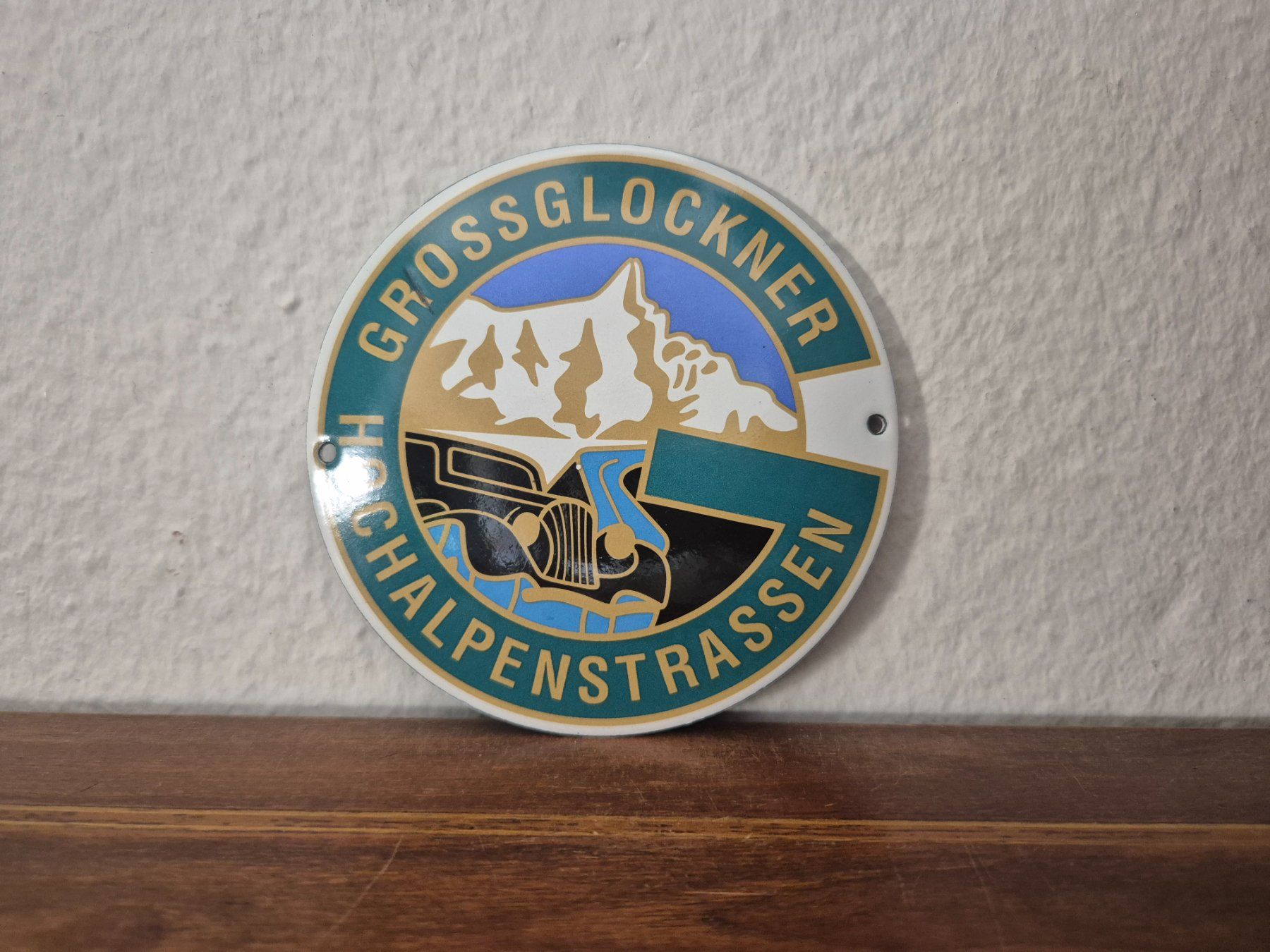Insegne: Emailschild Grossglockner Alpen Berge Service Emaille Schild – Nuovo (secondo la descrizione) da Schaffhausen venduto da pfanis09