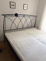 Doppelbett Metallrahmen dunkelblau 180 x 200