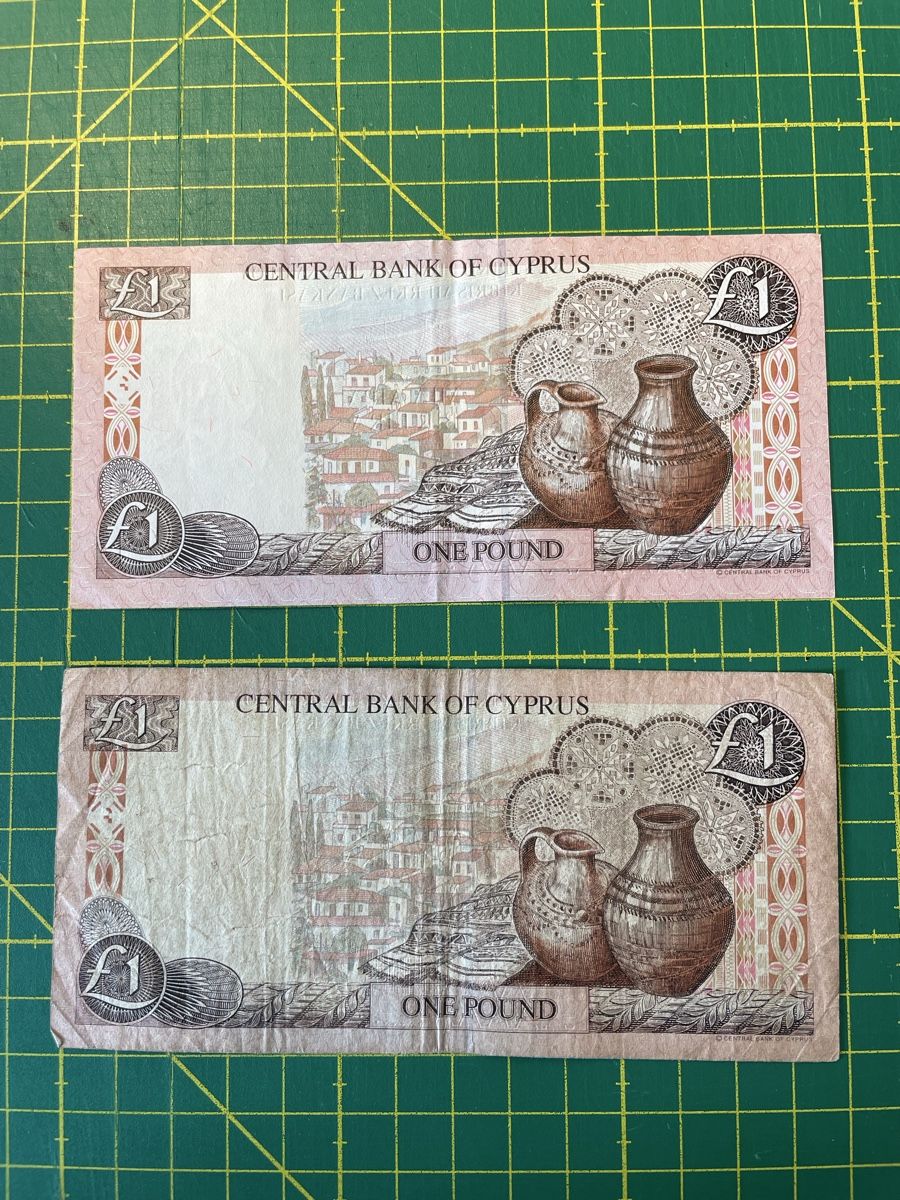 Banconote: 2x 1Pfund Zypern (1997) – Usato da Bern venduto da gwe_6rck 1