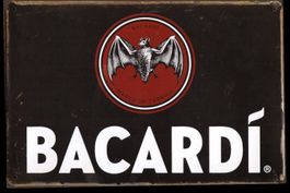 Rusty Blechschild-BACARDI-BLACK-NEU