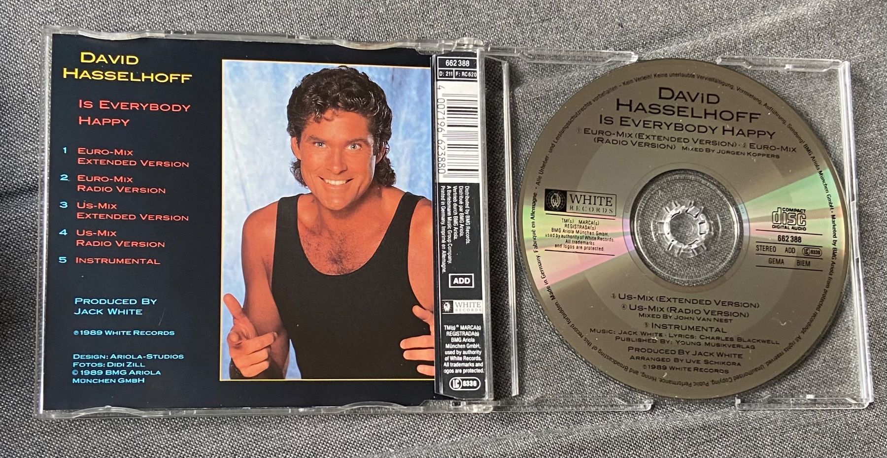 CDs: DAVID HASSELHOFF - IS EVERYBODY HAPPY CD Maxi/Single – Gebraucht aus Luzern von Lycka 1