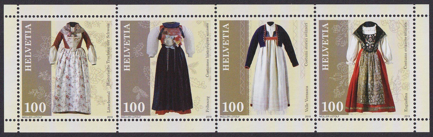 Tutti i francobolli: 2019, Trachten Block Nr. 1754 postfrisch ** – Nuovo (secondo la descrizione) da Ebikon venduto da SilvioFreund
