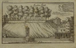 ZÜRICH LINDENHOF, KUPFERSTICH, BLUNTSCHLI 1742