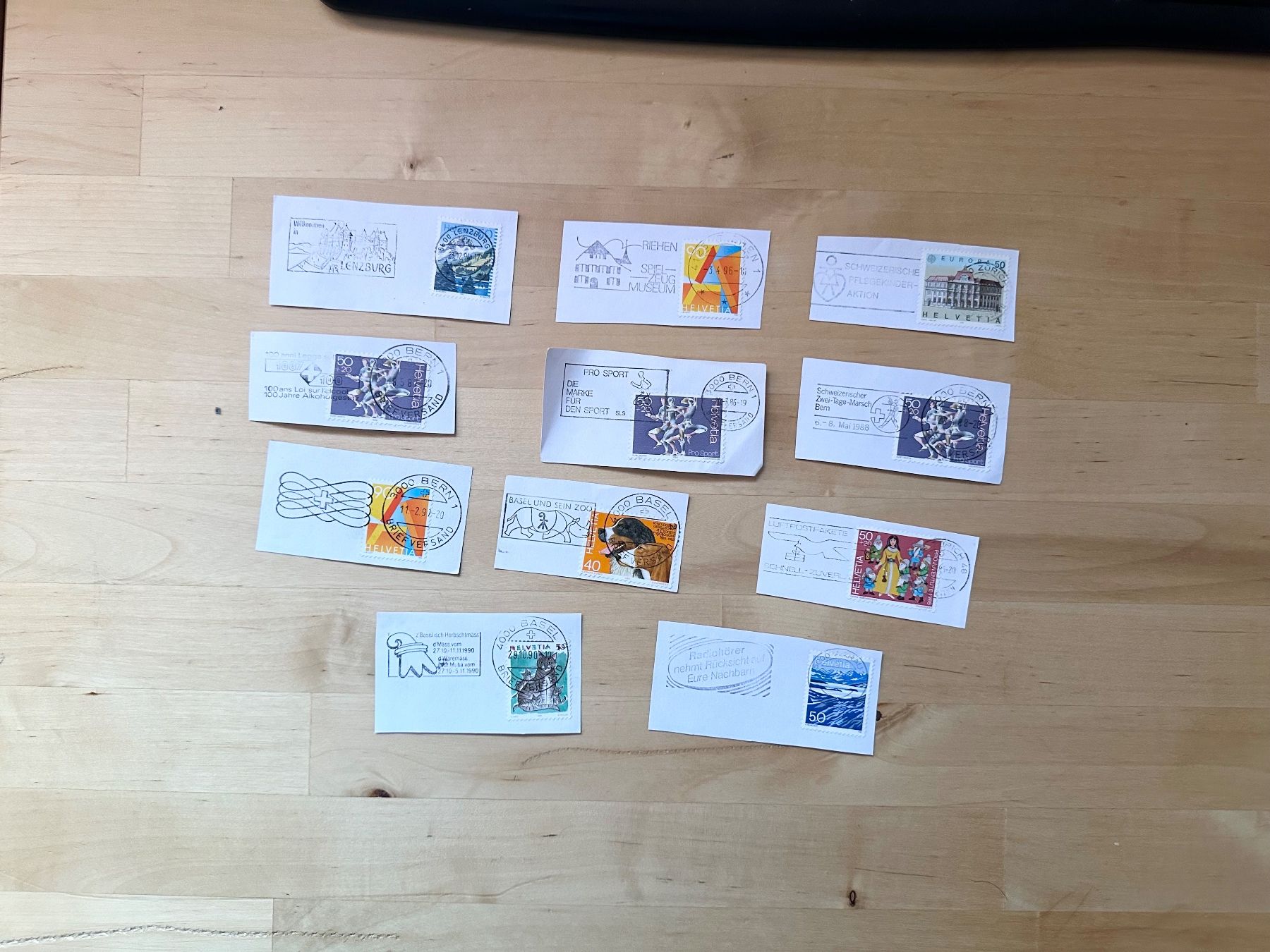Tutti i francobolli: CH Briefmarken mit Werbestempel – Usato da Oberbuchsiten venduto da Rpv 2