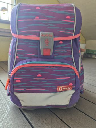 Schulrucksack Set Step by Step inkl. Regenschutz und Beutel