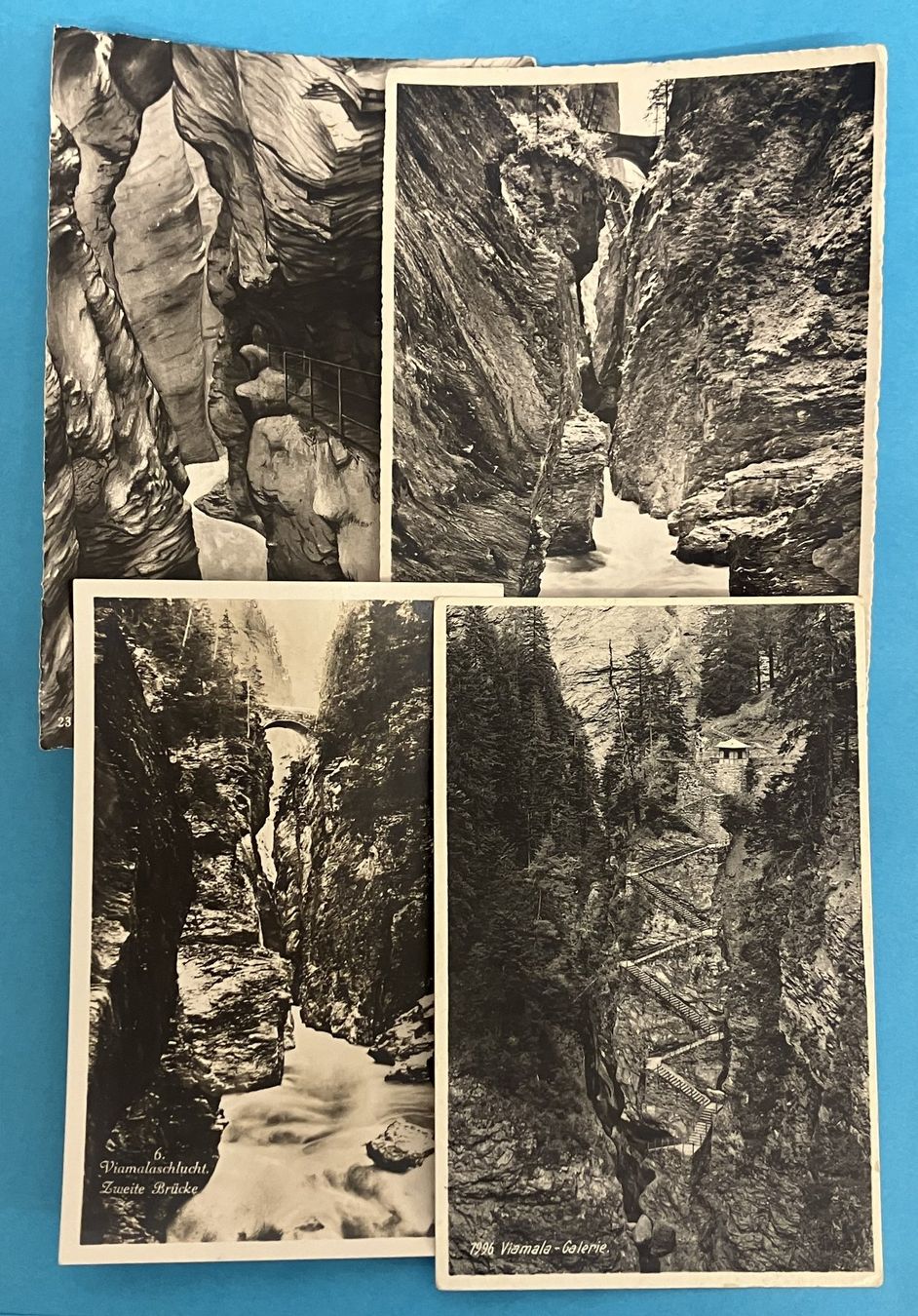 Cartoline postali: 9 ANSICHTSKARTEN VIAMALA – Usato da Oberwil BL venduto da SALOB 2