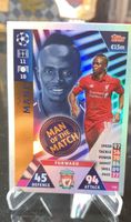 Carte Topps Sadio Mané - Homme du Match Liverpool