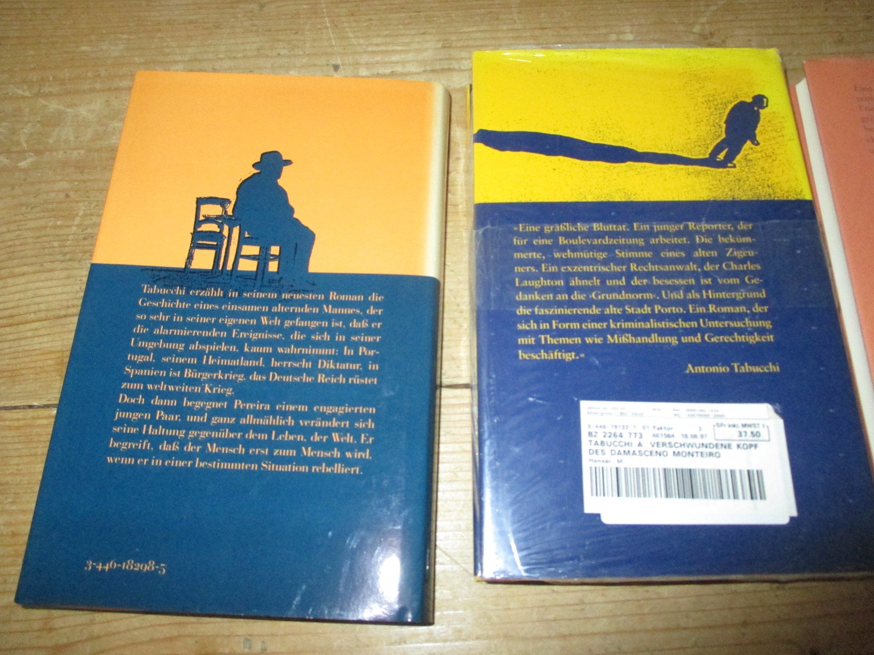 Livres: Antonio Tabucchi - 4 Bände – D'occasion à Flims - Dorf par Stagediver 1