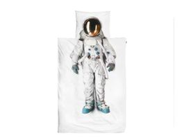 Kinder Bettwäsche weiss Astronaut