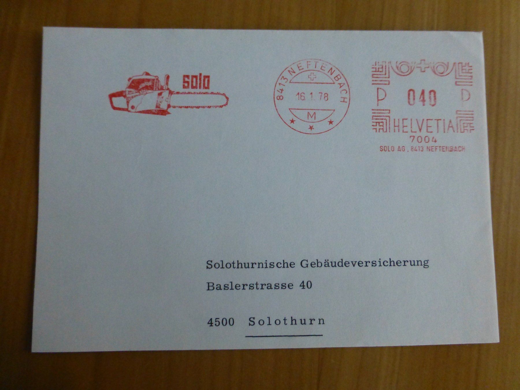 Posters & Illustrations: Neftenbach, Solo Kettesägen, 1978 – D'occasion à Bettlach par 1saurer