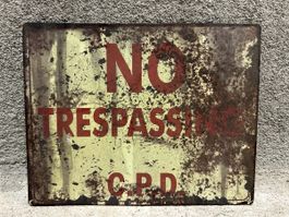 No treppasing keine überquerung